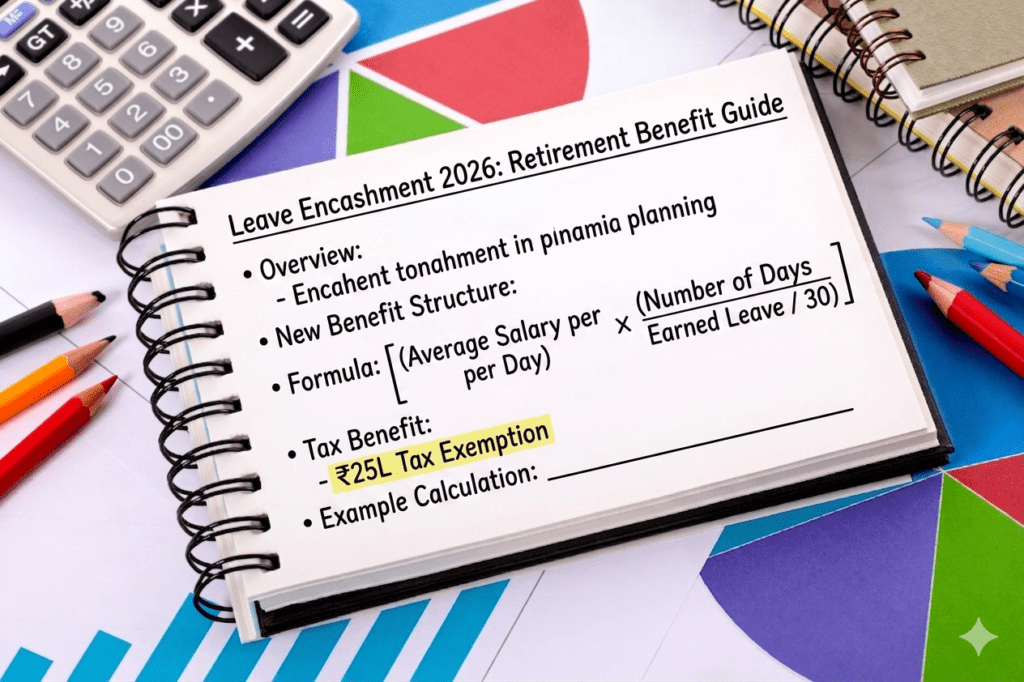 Leave Encashment 2026: Retirement Benefit Guide, ₹25L Tax Exemption & Formula