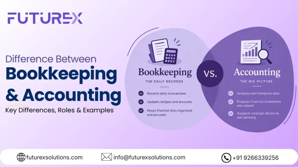 Key Difference Between Bookkeeping & Accounting